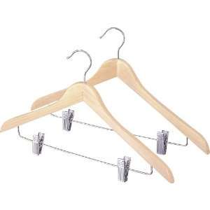  Hangers  Natural Wood Suit / Skirt Hanger