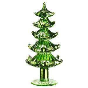  10 Glass Christmas Tree Green Mixed (Pack of 2): Home 