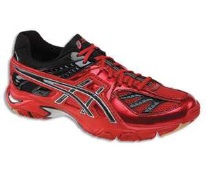 Asics Mens Gel Volley Lyte Red/Black/Silver Volleyball Shoes  