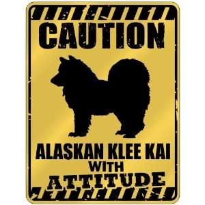  New  Caution  Alaskan Klee Kai With Attitude  Parking 