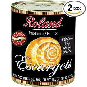 Roland Snails, Extra Large (72 Count) From France, 28 Ounce Cans (Pack 