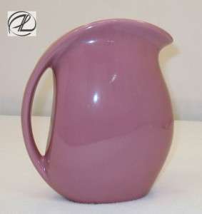Vintage Pitcher Pottery Pink Water Pitcher Narrow RETRO STYLE 