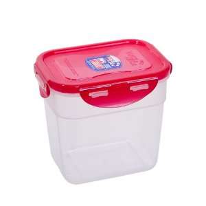   Lock Red Lid Rectangular Nestable Style Container with Hook, 1.0 Litre