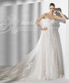 2012 New Pageant Perfect Chapel Lace Wedding Dress Bridal Ball Gown 