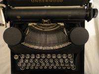 Vintage Underwood Elliott Fisher Co Typewriter Portable 4 Bank Black 