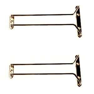 Wine Glass Hanger 10in (Brass Plated) rack hangers NEW! 755576011133 