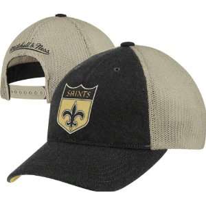 New Orleans Saints Mitchell & Ness Throwback Melton Wool Slouch 