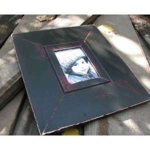   Plank 5x7 Distressed Picture Frame. Mulberry Black 