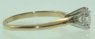 14k yellow gold EGL .92ct diamond engagement ring I1 H  
