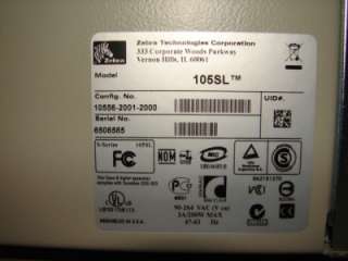 Zebra 105SL 105 SL Barcode Label Thermal Printer Heavy Duty Ready to 