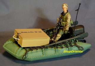   OPS 1:18 Action Figure Soldier SEAL SAS RUBBER SPEED BOAT RAFT 18_Boat