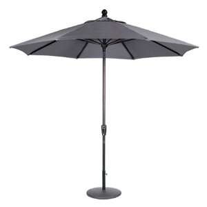   Ft Sunbrella® Auto Tilt Market Umbrella  Gray: Patio, Lawn & Garden
