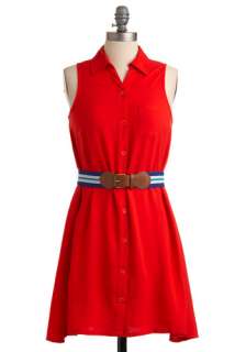 Must Be Love Dress by Jack by BB Dakota   Mid length, Red, Solid 