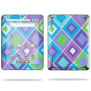   Cover for Coby Kyros MID8024 Tablet Skins Pastel Argyle: Electronics