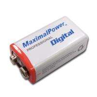 MaximalPower 9V 9 Volts 550mAh Rechargeable Li ion Battery Free 