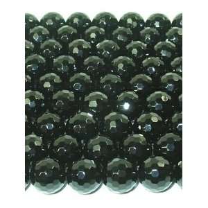  12mm Faceted Black Onyx Round Beads: Arts, Crafts & Sewing