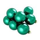 Seasons Designs Club Pack of 36 Shiny Green Jewel Glass Ball 