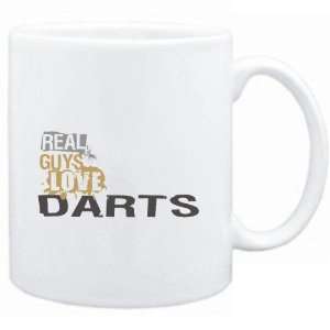  Mug White  Real guys love Darts  Sports Sports 