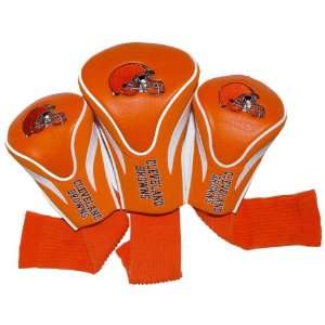 NFL Cleveland Browns 3 Pack Contour Fit Headcover Sports 