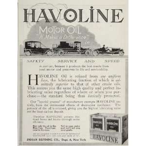 1914 Vintage Ad Havoline Motor Oil Indian Refining Co.   Original 