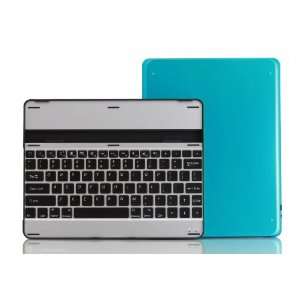  PortaCell Mobile Wireless Bluetooth Keyboard Blue Hard Cover Stand 