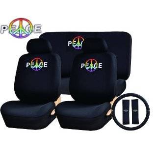 11 Piece Auto Interior Gift Set   Peace Rainbow Logo   A Set of 2 