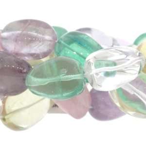 Mix Quartz  Nugget Plain   22mm Height, 16mm Width, Sold by 16 Inch 