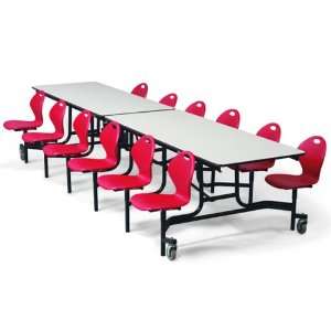  Cafeteria Table   Enamel Legs   12 1L x 59W   12 Chairs Home