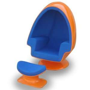 Alpha Shell Egg Chair and Ottoman 