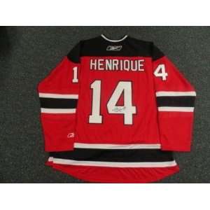 Adam Henrique Signed Jersey   Reebok   Autographed NHL Jerseys:  