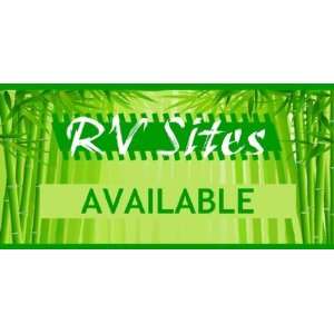    3x6 Vinyl Banner   RV Camp Spots Available 