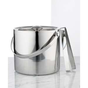 Martha Stewart Barware Collection 3 Quart Double Wall Ice Bucket with 