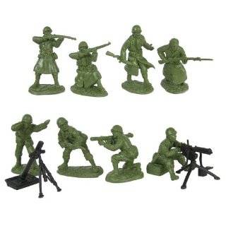   Plastic Army Men: 16 piece set of 54mm Figures   1:32 scale: Toys
