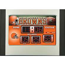 Team Sports Cleveland Browns Scoreboard Desk Clock   NFLShop
