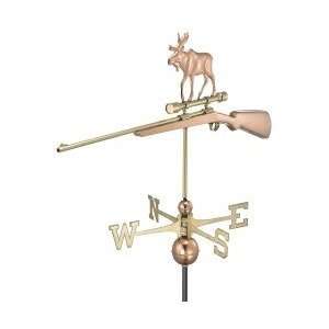  Rifle with Scope and Moose Weathervane  