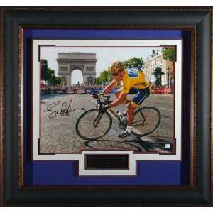  Lance Armstrong Final Lap Autographed 16x20 Fram Sports 