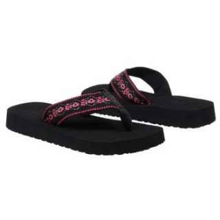 Womens Reef Sandy Black/Silver/Pink Shoes 