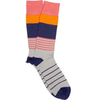 Paul Smith  Striped Cotton Blend Socks  MR PORTER