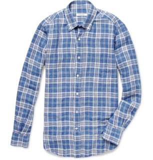   > Casual shirts > Checked shirts > Alfred Plaid Linen Shirt