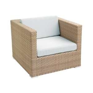  Nuevo Cubit Wicker Cushion Arm Patio Lounge Chair: Patio 
