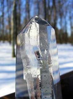 Polished Lemurian Quartz Crystal / Point w Inclusion  