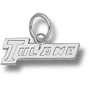 Tulane University New Tulane 1/4 Pendant (Silver 