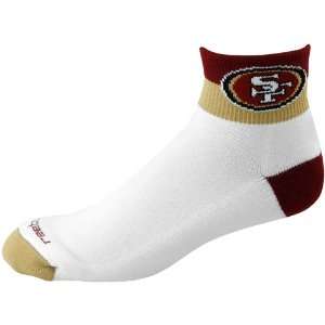  Reebok San Francisco 49ers Tri Color Quarter Socks: Sports 