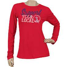   Womens Support Your Local Team Long Sleeve T Shirt   