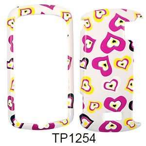  Multi Funky Hearts on White Cell Phones & Accessories