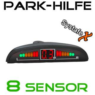 Einparkhilfe PDC Park System Display Buzzer 8 Sensoren 4052378150890 