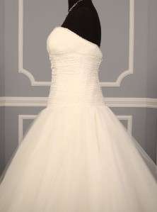   Justina McCaffrey 1103 Corine Tulle Silk Bridal Gown Dress 2 NEW