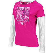 Reebok Pittsburgh Steelers Womens Breast Cancer Awareness Laced Up 