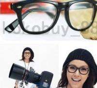 G990 Fashion Cool Clear Lens Frame Wayfarer Glasses BlK  