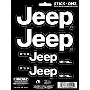  Its A Jeep Thing Self Adhesive Decals: Automotive